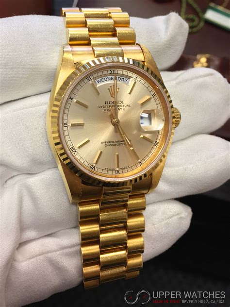 solid gold Rolex day date